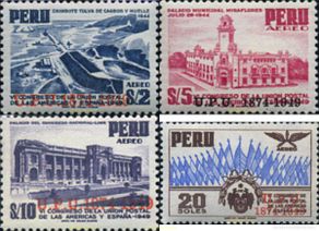 Francobolli: 741974 MNH PERU 1951 75 ANIVERSARIO DE LA UNION POSTAL UNIVERSAL